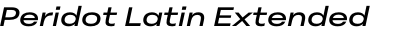 Peridot Latin Extended Medium Italic